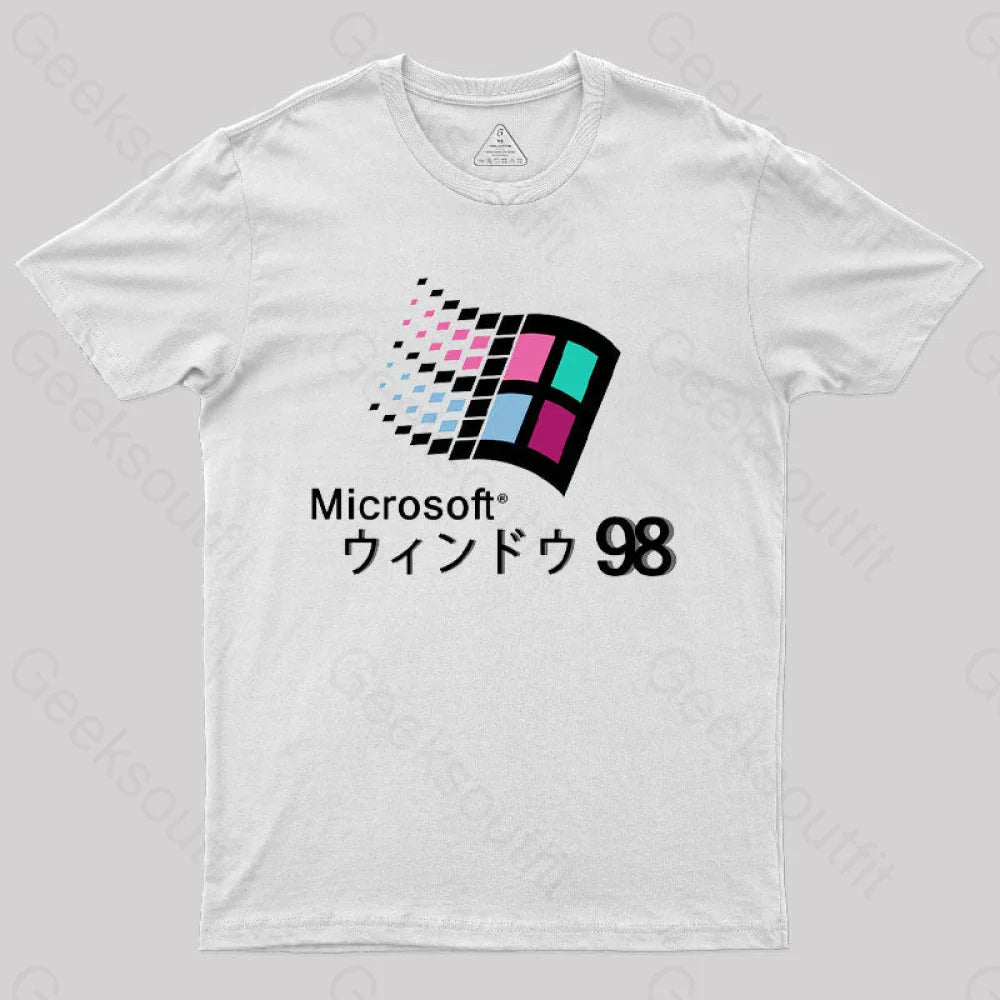 Microsoft Windows 98 Vaporwave T-Shirt Microsoft Windows 98 Vaporwave T-Shirt