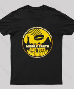 Middle Earth Ring Toss Tournament Geek T-Shirt