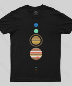 Minimal Solar System  T-Shirt