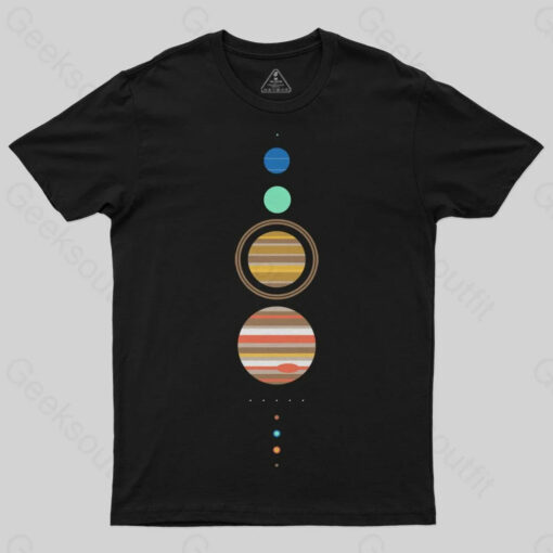 Minimal Solar System  T-Shirt