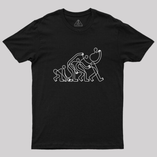 Minimalism Evolution Nerd T-Shirt