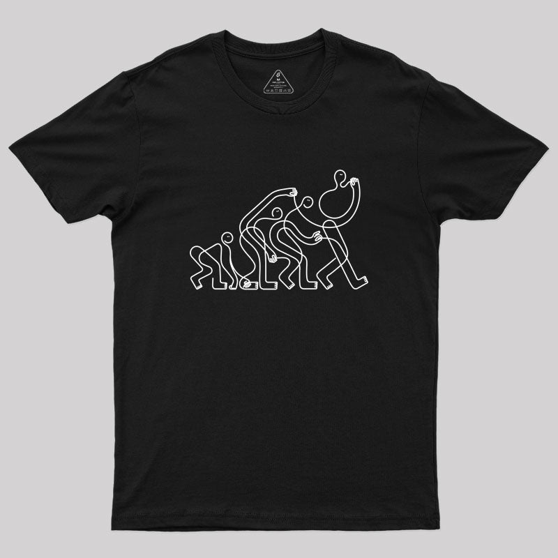 Minimalism Evolution Nerd T-Shirt Minimalism Evolution Nerd T-Shirt