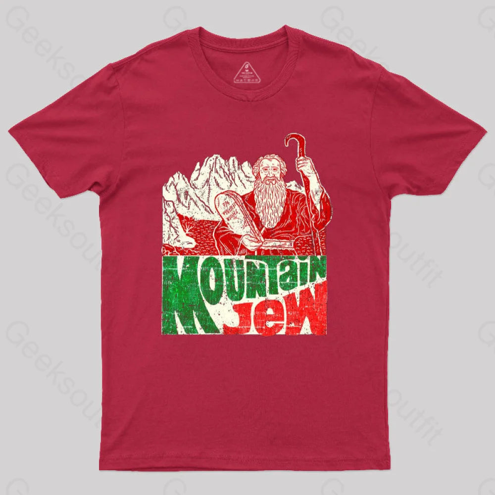 Moses Ten Commandments Pun Mountain Jew Geek T-Shirt Moses Ten Commandments Pun Mountain Jew Geek T-Shirt