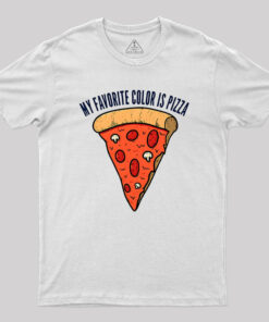 My Favorite Color is Pizza Geek T-Shirt