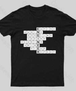 Nerdy Engineer Puzzle Crossword Geek T-Shirt