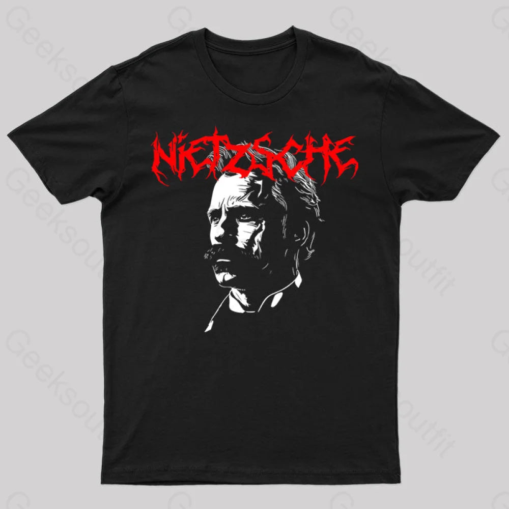 Nietzsche Black Metal Geek T-Shirt Nietzsche Black Metal Geek T-Shirt
