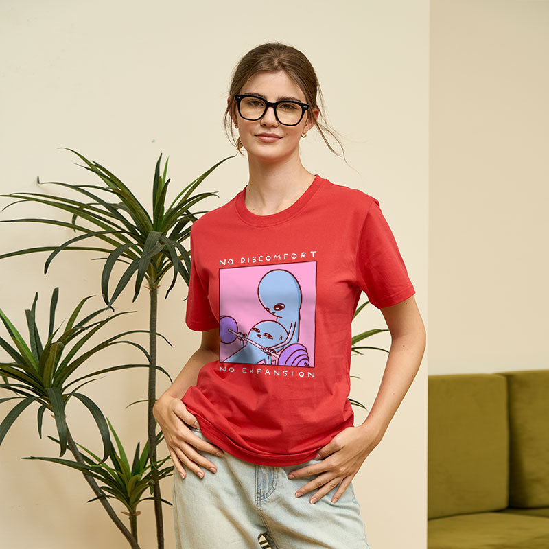 No Discomfort No Expansion Geek T-Shirt No Discomfort No Expansion Geek T-Shirt