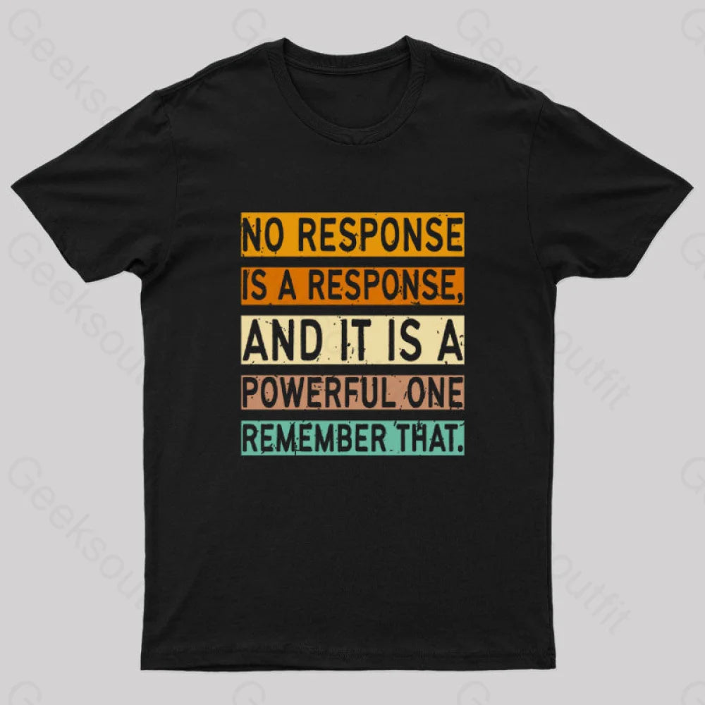 No Response Is A Response Nerd T-Shirt No Response Is A Response Nerd T-Shirt