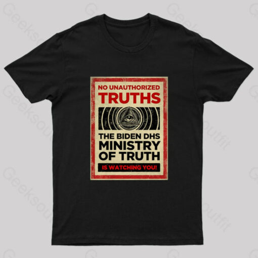 No Unauthorized Truths Nerd T-Shirt