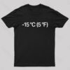 Nordic Life Average Winter Temperature Geek T-Shirt
