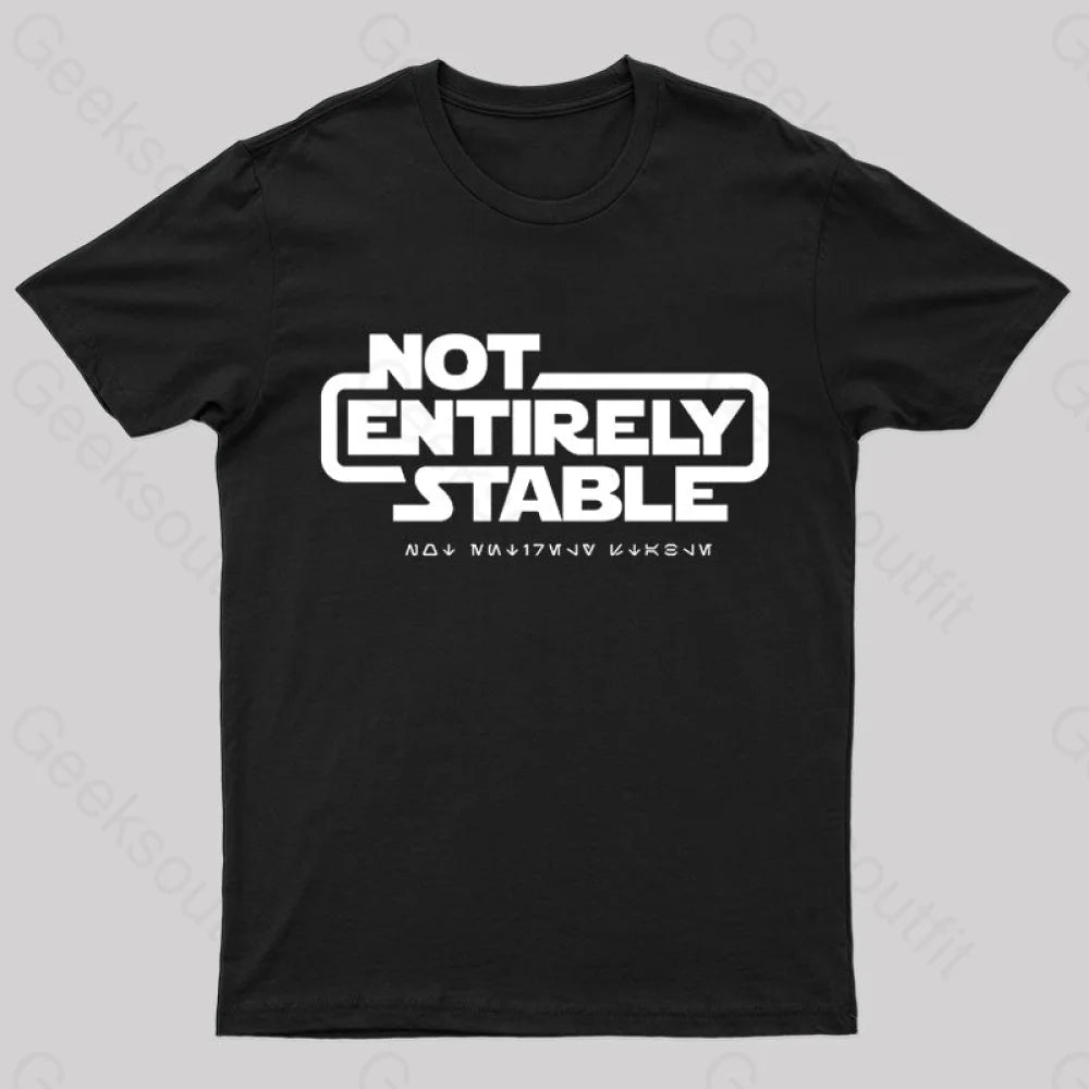 Not Entirely Stable Geek T-Shirt Not Entirely Stable Geek T-Shirt