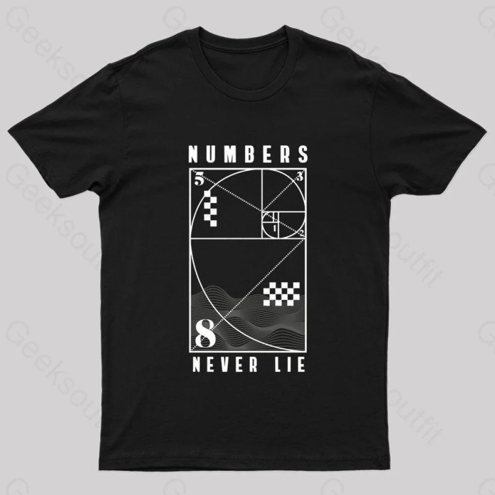Numbers Never Lie Nerd T-Shirt Numbers Never Lie Nerd T-Shirt