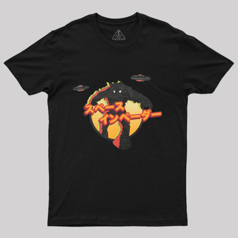 Official Space Invaders Japanese Monster T-Shirt Official Space Invaders Japanese Monster T-Shirt