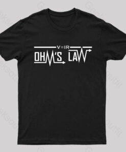 Ohm’s Law Tipografi Geek T-Shirt