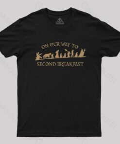 On Our Way to Second Breakfast Geek T-Shirt