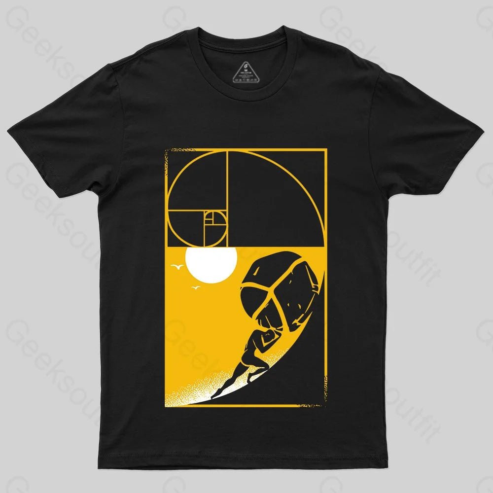 One Must Imagine Sisyphus Happy Fibonacci T-shirt One Must Imagine Sisyphus Happy Fibonacci T-shirt