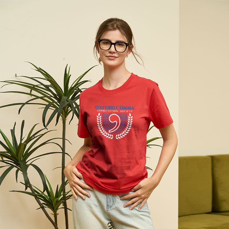 Oxford Comma Appreciation Society Geek T-Shirt Oxford Comma Appreciation Society Geek T-Shirt
