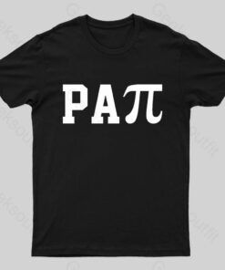 Papi Pi Dad Puns Math Nerd T-Shirt