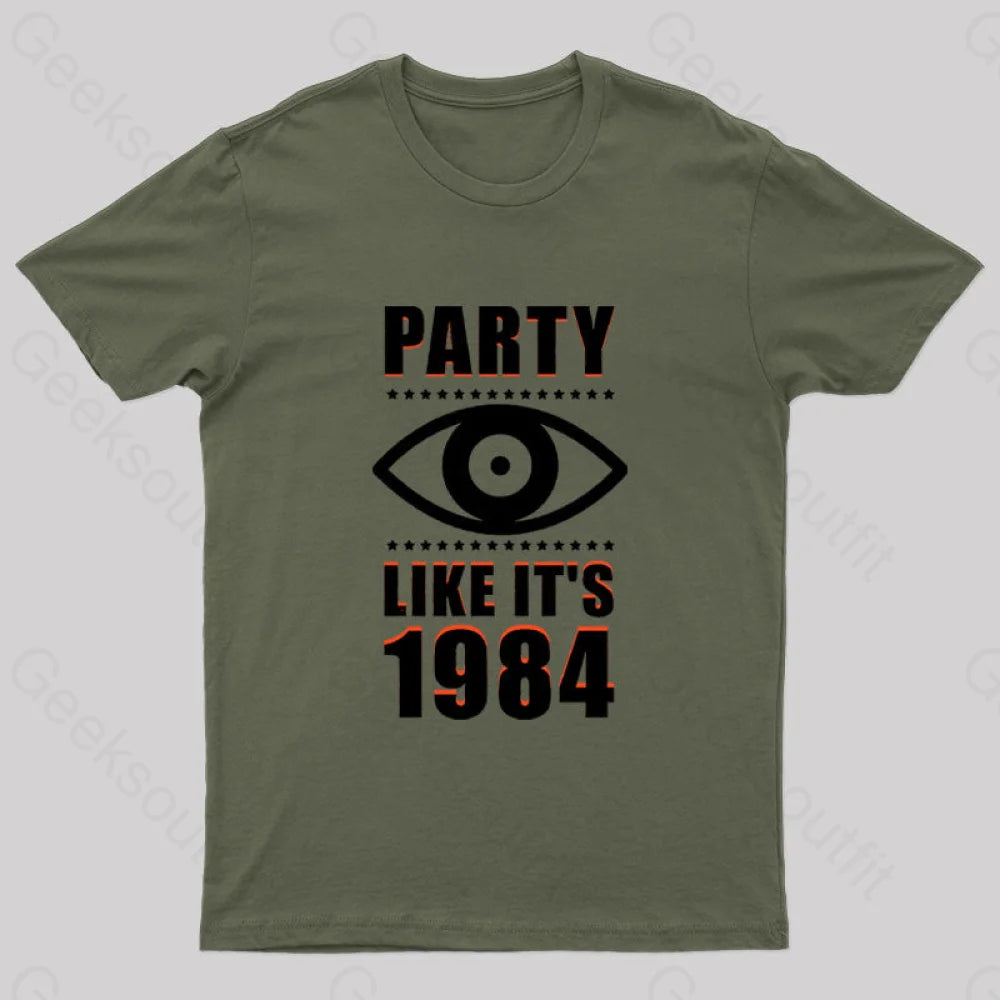 Party Like It's 1984 Geek T-Shirt Party Like It's 1984 Geek T-Shirt