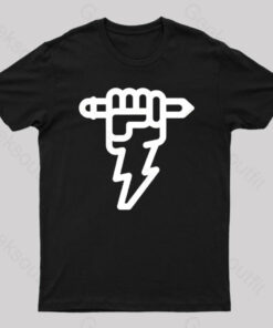 Pencil Lightning Geek T-Shirt