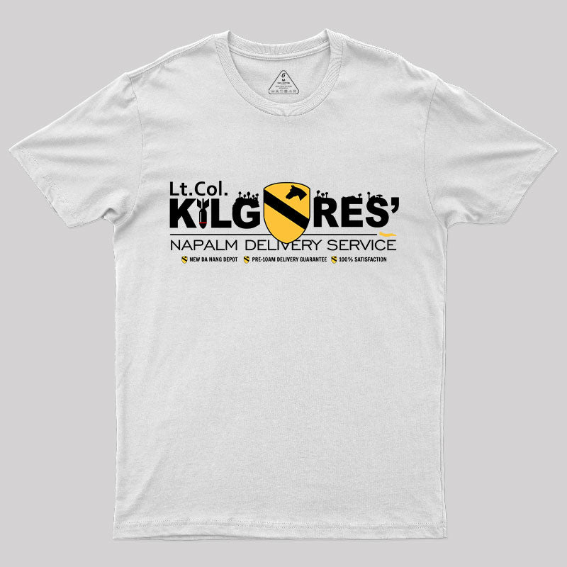 l.t Col. Kilgore Napalm Delivery T-Shirt l.t Col. Kilgore Napalm Delivery T-Shirt