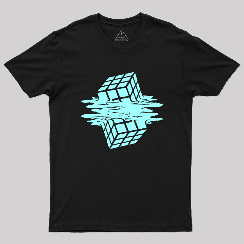 melting rubik cube Geek T-Shirt melting rubik cube Geek T-Shirt