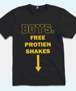 Boys Free Protien Shakes T Shirt