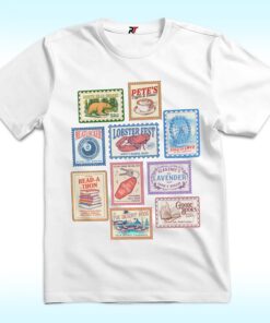 Emily Henry Books Stamp Shirt, Beach Read, Sunshine Falls, Happy Place