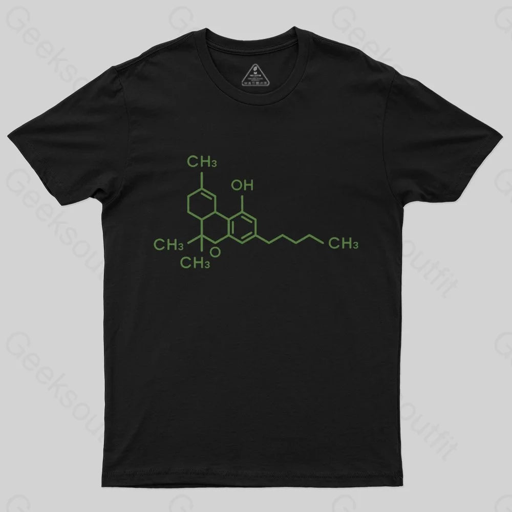 THC 420 Chemical Molecular Structure T-Shirt THC 420 Chemical Molecular Structure T-Shirt