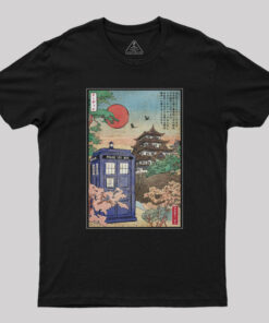 Tardis in Japan Nerd T-Shirt