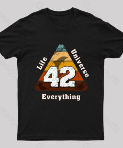 The Answer To Life The Universe and Everything is Simple Nerd T-Shirt