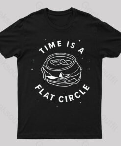 Time Is A Flat Circle Nerd T-Shirt