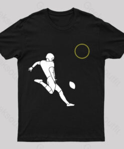 Total Solar Eclipse Football Player Nerd T-Shirt