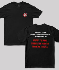 Umbrella’s Three Commandment of Biotech T-Shirt