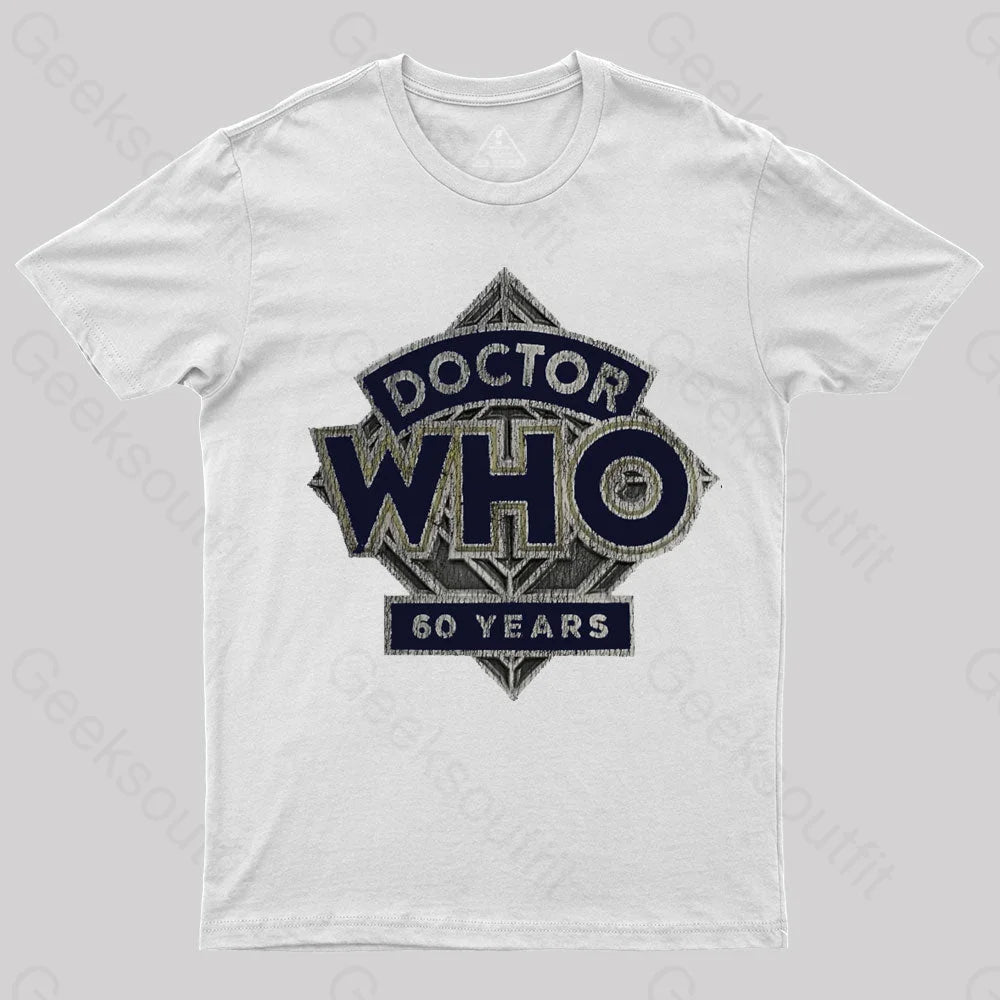 Vintage Doctor Who 60th Anniversary Geek T-Shirt Vintage Doctor Who 60th Anniversary Geek T-Shirt