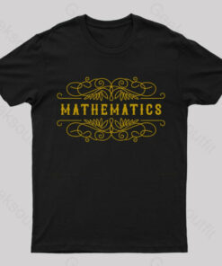 Vintage Mathematics Typographic T-Shirt