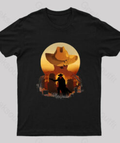 Wasteland Sunset Nerd T-Shirt