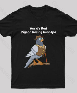 World’s Best Pigeon Racing Grandpa Nerd T-Shirt