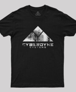 Worn Cyberdyne Logo Nerd T-Shirt