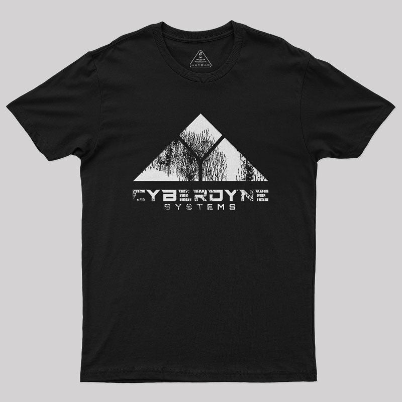Worn Cyberdyne Logo Nerd T-Shirt Worn Cyberdyne Logo Nerd T-Shirt