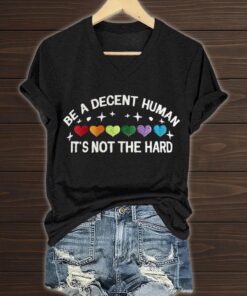 Be A Decent Human It’s Not That Hard V-Neck -Shirt
