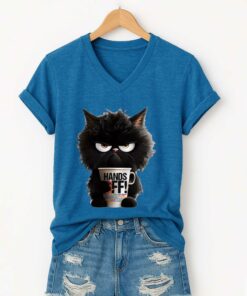 Black Cat Hands Off Shirt 4