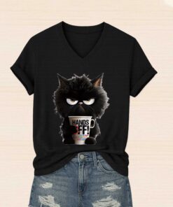 Black Cat Hands Off Shirt 5