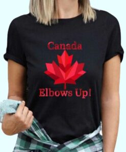 Canada Elbows Up Red T Shirt 3