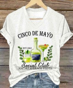 Cinco De Mayo Est 1862 Social Club Nacho Average Fiesta Shirt