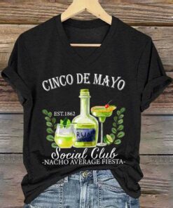 Cinco De Mayo Est 1862 Social Club Nacho Average Fiesta Shirt