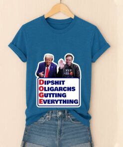 Doge Dipshit Oligarchs Gutting Everything Trump And Musk Shirt 3