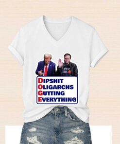 Doge Dipshit Oligarchs Gutting Everything Trump And Musk Shirt 5