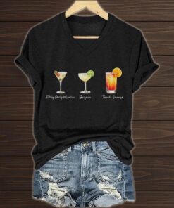 FDT Cocktail Filthy Dirty Martini Daiquiri Tequila Sunrise Shirt