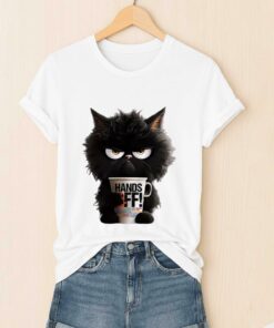 Hands Off Black Cat Shirt 1